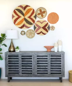 KAZI Extra Large Shades Of Sand Hope Round Basket