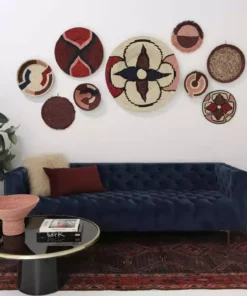 KAZI Home Goods Small Blossom Fringed Wall Disc I