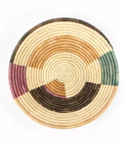 KAZI Jumbo Lilac + Neutrals Round Basket Home Goods