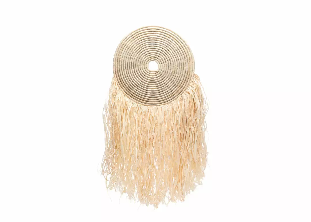 KAZI Medium Natural Woven Wall Disc Home Goods 1 KAZI Medium Natural Woven Wall Disc Home Goods