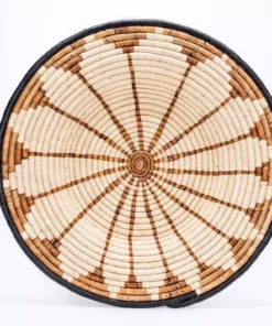 KAZI Large Banana Burst Woven Wall Plate Home Goods