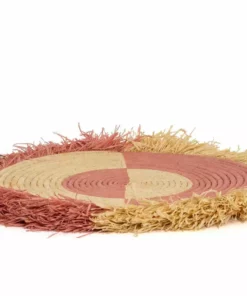 KAZI Large Blossom Fringed Wall Disc II