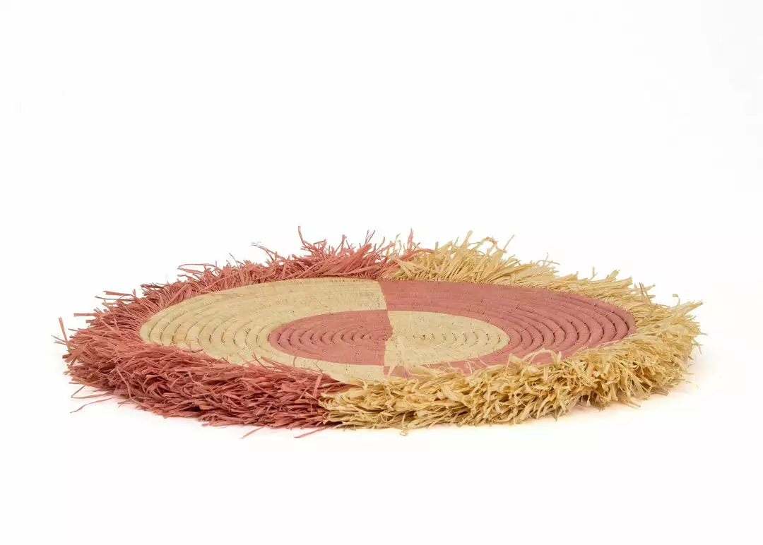 KAZI Large Blossom Fringed Wall Disc II 2 KAZI Large Blossom Fringed Wall Disc II
