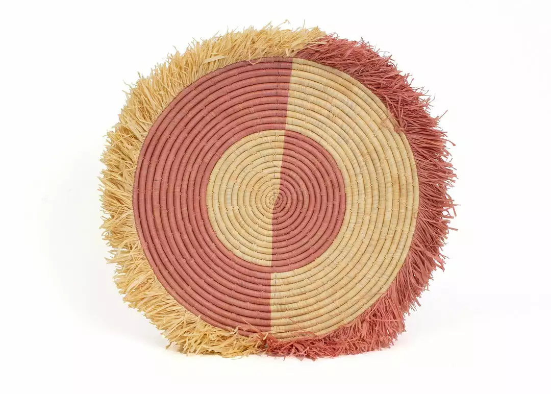 KAZI Large Blossom Fringed Wall Disc II 1 KAZI Large Blossom Fringed Wall Disc II