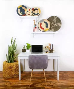 KAZI Home Goods Large Cocoa Sanaa Woven Wall Plate 11 KAZI Home Goods Large Cocoa Sanaa Woven Wall Plate