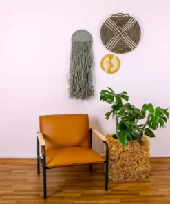 KAZI Home Goods Large Cocoa Sanaa Woven Wall Plate 10 KAZI Home Goods Large Cocoa Sanaa Woven Wall Plate