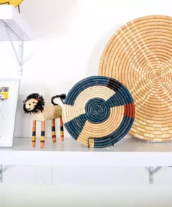 KAZI Large Tan Sanaa Woven Wall Plate Home Goods 9 KAZI Large Tan Sanaa Woven Wall Plate Home Goods