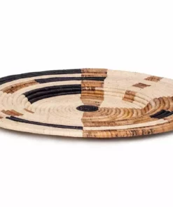 KAZI Home Goods Extra Large Banana Leaf Mod Woven Wall Plate 5 KAZI Home Goods Extra Large Banana Leaf Mod Woven Wall Plate