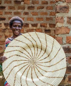 KAZI Banana Leaf Shujaa Extra Large Wall Plate Staff Favorites