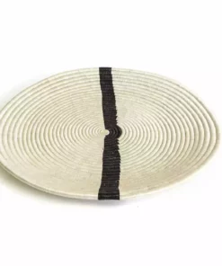 KAZI Home Goods Extra Large Black + White Modern Woven Wall Plate 6 KAZI Home Goods Extra Large Black + White Modern Woven Wall Plate