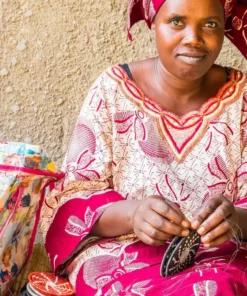 KAZI Home Goods Extra Large Black + White Modern Woven Wall Plate 7 KAZI Home Goods Extra Large Black + White Modern Woven Wall Plate