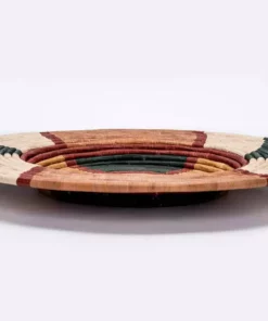 KAZI Home Goods Extra Large Forest Green + Burgundy Tabia Wall Plate 8 KAZI Home Goods Extra Large Forest Green + Burgundy Tabia Wall Plate