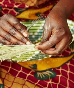 KAZI Home Goods Extra Large Ivy Fleur Plate Woven Wall Plate 8 KAZI Home Goods Extra Large Ivy Fleur Plate Woven Wall Plate