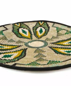 KAZI Home Goods Extra Large Ivy Fleur Plate Woven Wall Plate 7 KAZI Home Goods Extra Large Ivy Fleur Plate Woven Wall Plate