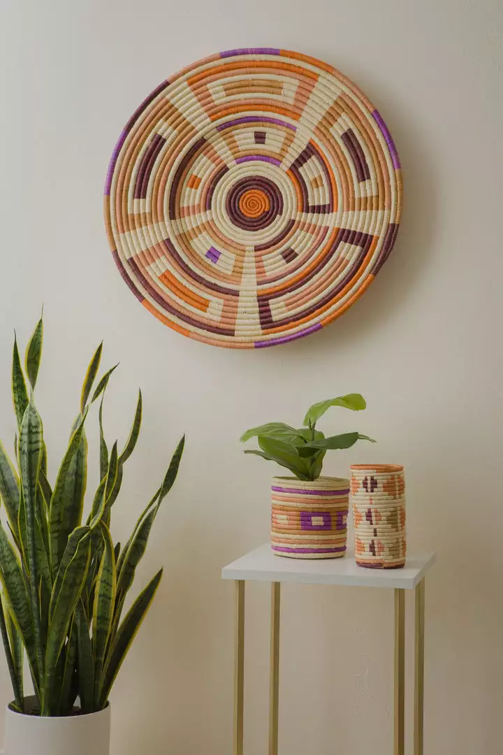 KAZI Home Goods Extra Large Mora Woven Wall Plate 2 KAZI Home Goods Extra Large Mora Woven Wall Plate