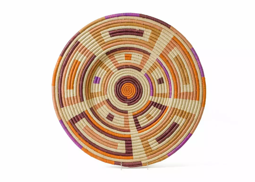 KAZI Home Goods Extra Large Mora Woven Wall Plate 1 KAZI Home Goods Extra Large Mora Woven Wall Plate