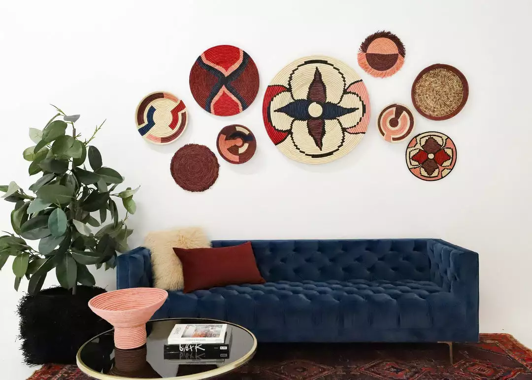 KAZI Jumbo Amelia Burgundy Wall Plate 3 KAZI Jumbo Amelia Burgundy Wall Plate