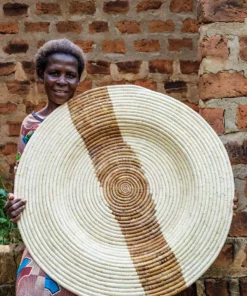 KAZI Staff Favorites Jumbo Banana Leaf Stripe Wall Plate 9 KAZI Staff Favorites Jumbo Banana Leaf Stripe Wall Plate