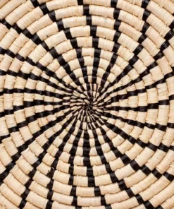 KAZI Jumbo Black Shujaa Woven Wall Plate Home Goods 9 KAZI Jumbo Black Shujaa Woven Wall Plate Home Goods