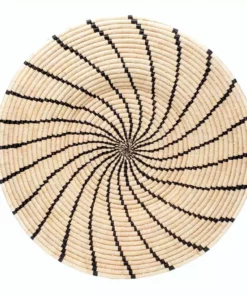 KAZI Jumbo Black Shujaa Woven Wall Plate Home Goods