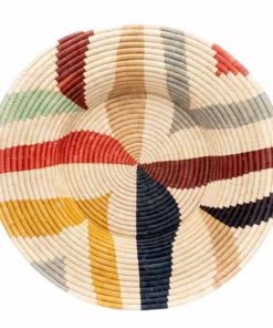 KAZI Home Goods Jumbo Mod Annette Woven Wall Art Plate