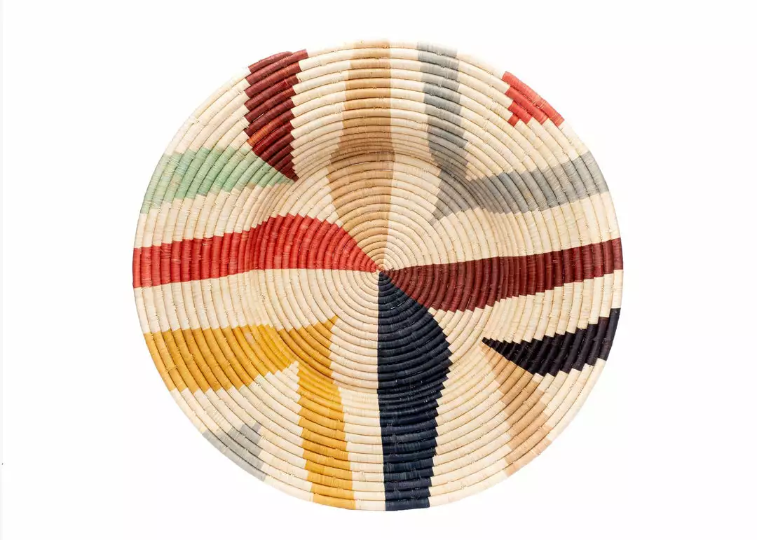 KAZI Home Goods Jumbo Mod Annette Woven Wall Art Plate 1 KAZI Home Goods Jumbo Mod Annette Woven Wall Art Plate