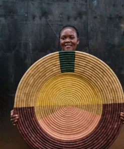 KAZI Jumbo Multicolor Abstract Wall Basket Home Goods