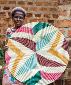 KAZI Home Goods Jumbo Vivid Margot Woven Wall Plate 9 KAZI Home Goods Jumbo Vivid Margot Woven Wall Plate