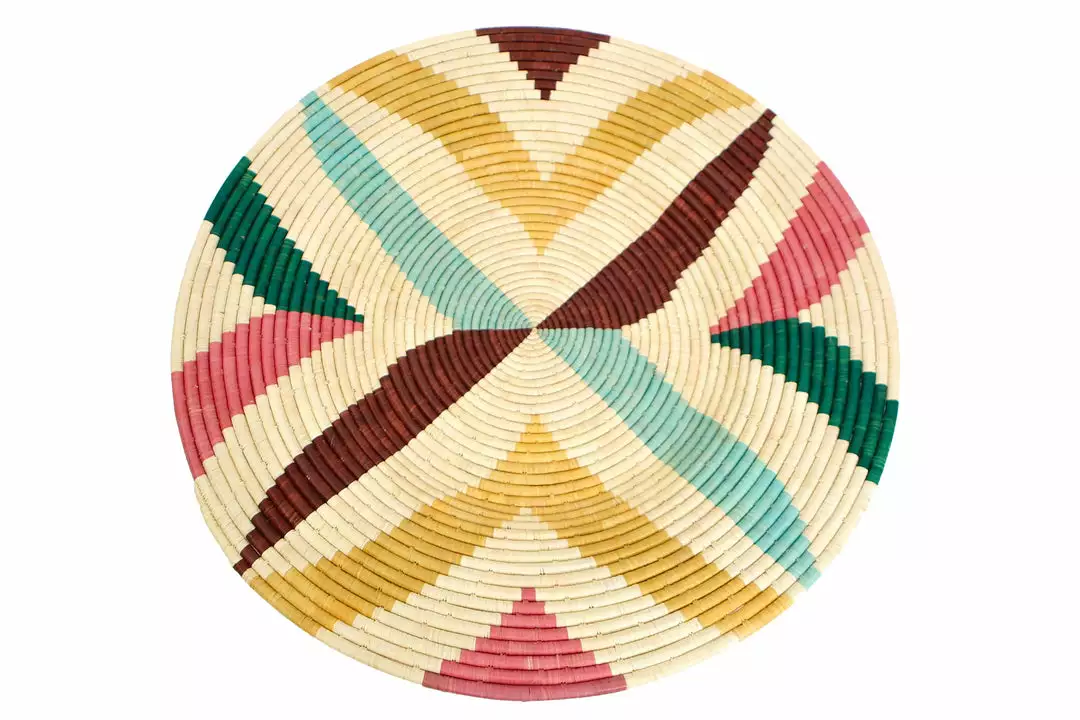 KAZI Home Goods Jumbo Vivid Margot Woven Wall Plate 1 KAZI Home Goods Jumbo Vivid Margot Woven Wall Plate