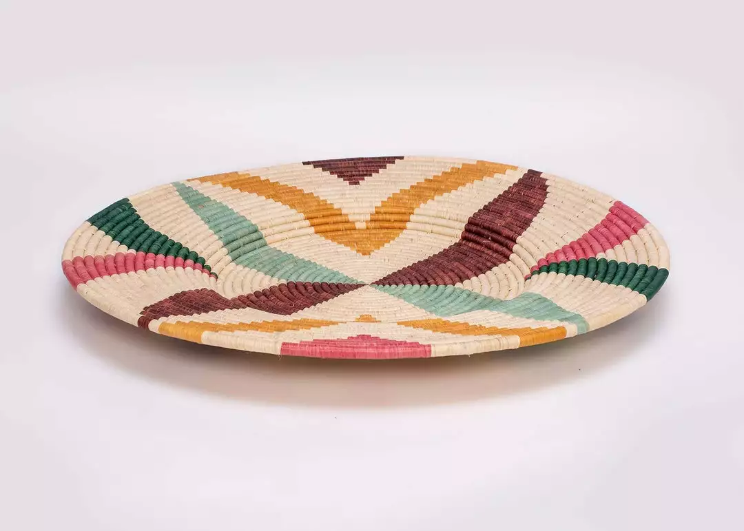 KAZI Home Goods Jumbo Vivid Margot Woven Wall Plate 4 KAZI Home Goods Jumbo Vivid Margot Woven Wall Plate