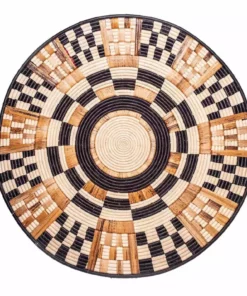 KAZI Oversized Midnight Woven Wall Plate