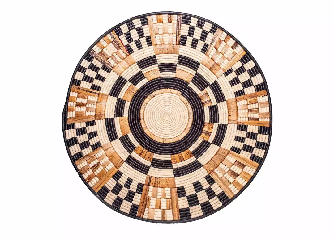 KAZI Oversized Midnight Woven Wall Plate 1 KAZI Oversized Midnight Woven Wall Plate