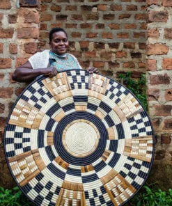 KAZI Oversized Midnight Woven Wall Plate 6 KAZI Oversized Midnight Woven Wall Plate