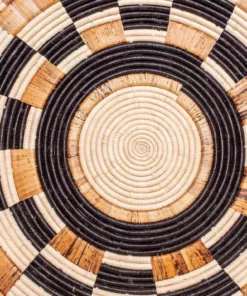 KAZI Oversized Midnight Woven Wall Plate