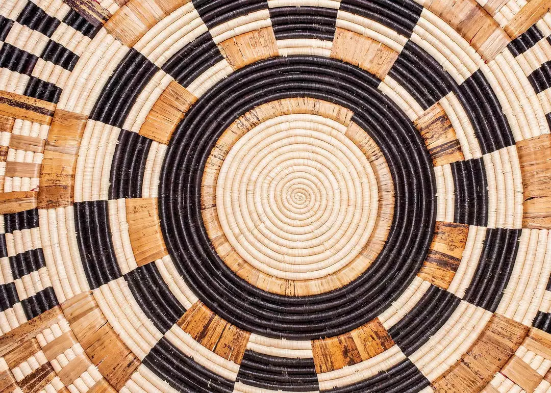 KAZI Oversized Midnight Woven Wall Plate 2 KAZI Oversized Midnight Woven Wall Plate