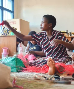 KAZI Medium Mod Rainbow Hooped Planter