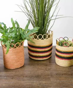 KAZI Medium Mod Rainbow Hooped Planter