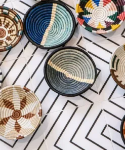 KAZI Small Amber Msanii Round Basket