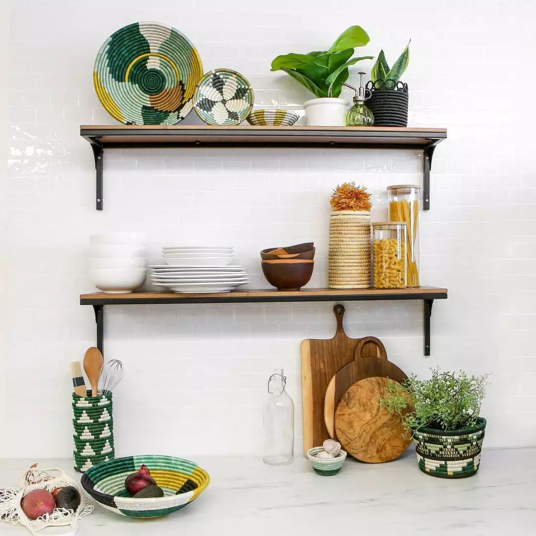 KAZI Home Goods Small Bayou Hope Round Basket 4 KAZI Home Goods Small Bayou Hope Round Basket