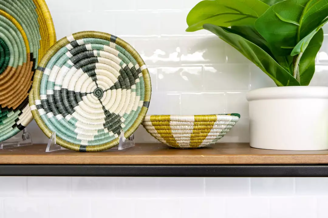 KAZI Home Goods Small Bayou Hope Round Basket 2 KAZI Home Goods Small Bayou Hope Round Basket