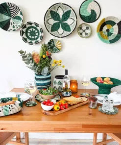 KAZI Home Goods Small Bayou Hope Round Basket 8 KAZI Home Goods Small Bayou Hope Round Basket