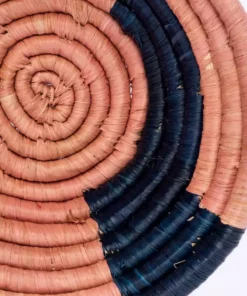 KAZI Home Goods Small Blossom Mnara Round Basket 8 KAZI Home Goods Small Blossom Mnara Round Basket