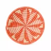 KAZI Small Coral Virunga Round Basket Home Goods