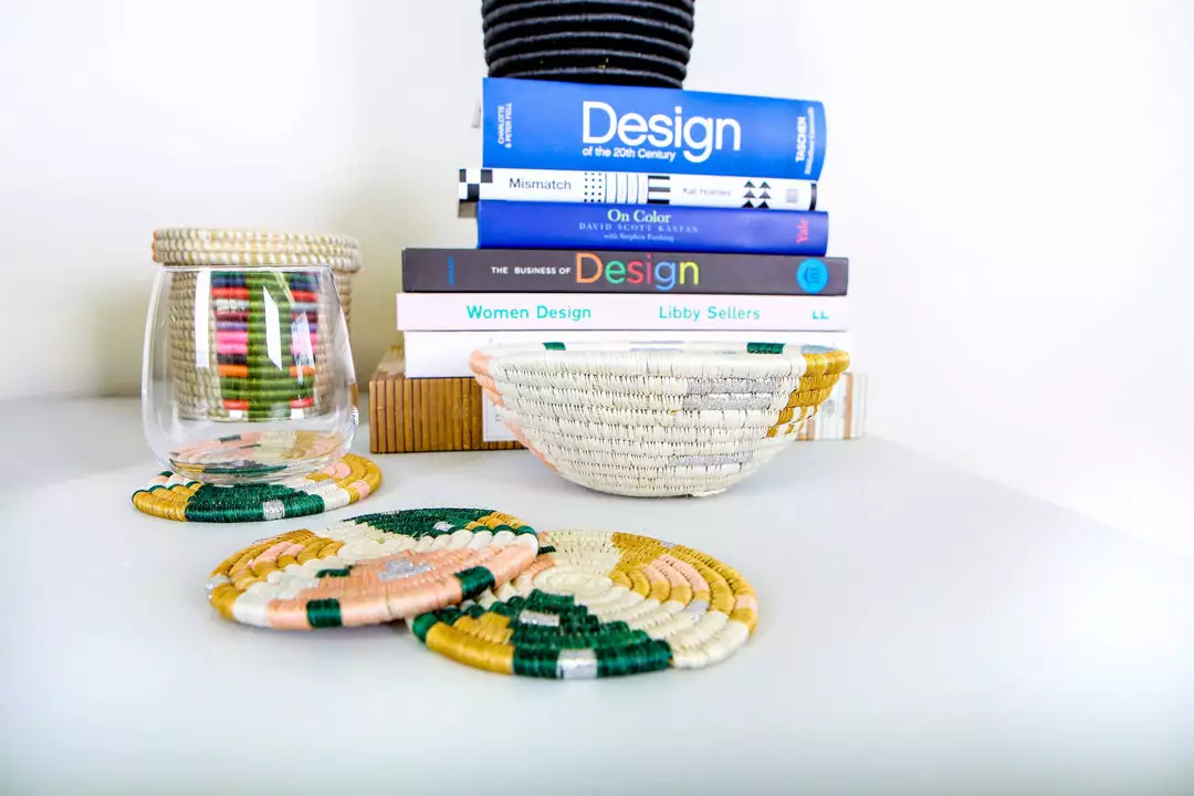 KAZI Small Floret Mtoto Round Basket Home Goods 2 KAZI Small Floret Mtoto Round Basket Home Goods