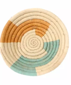 KAZI Home Goods Small Mist Msanii Round Basket