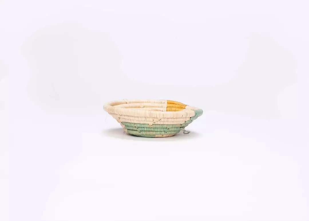 KAZI Home Goods Small Mist Msanii Round Basket 3 KAZI Home Goods Small Mist Msanii Round Basket