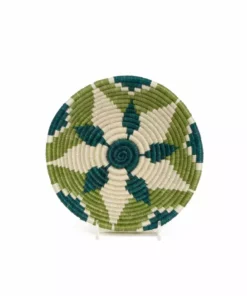 KAZI Small Pastel Green Round Basket Home Goods