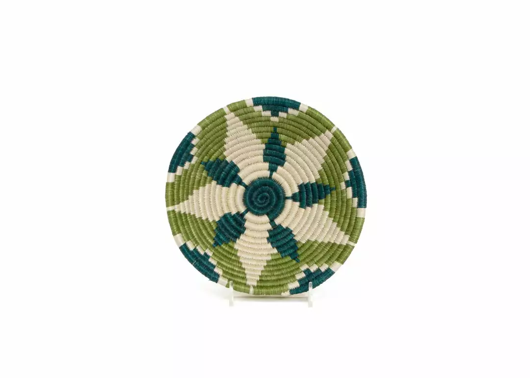 KAZI Small Pastel Green Round Basket Home Goods 1 KAZI Small Pastel Green Round Basket Home Goods
