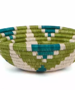 KAZI Small Pastel Green Round Basket Home Goods 7 KAZI Small Pastel Green Round Basket Home Goods