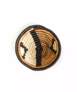 KAZI Home Goods Small Repulika Brown Round Basket